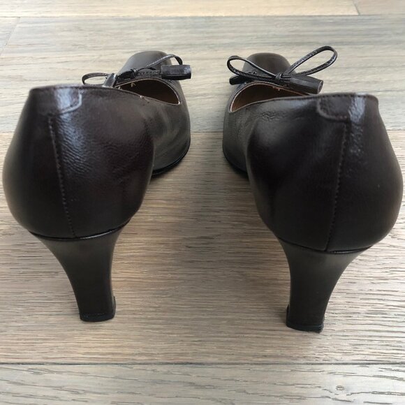 Ingledew's Italian Collection Leather Shoes Tassle Detail Chocolate Brown Sz 8.5 - Picture 4 of 13